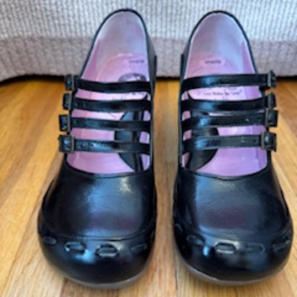 John Fluevog Leather Mary Jane Heels